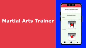 Screenshots of Martial Arts Trainer app