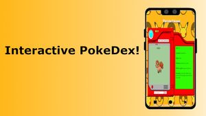 Screenshots of Interactive Pokedex app